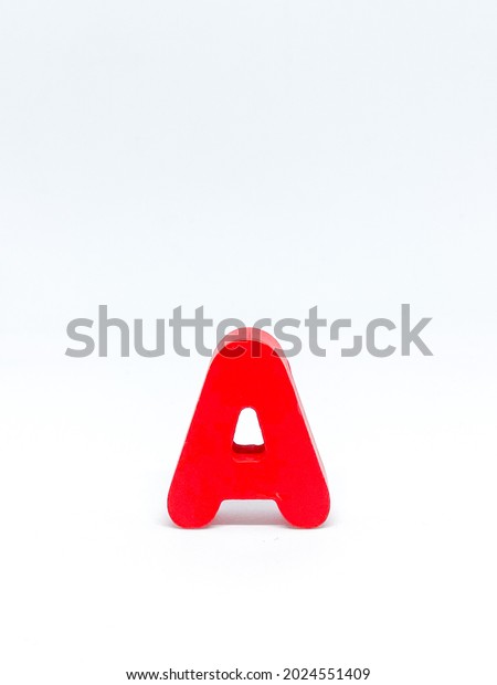 Letter Front Face Alphabet White Background Stock Photo 2024551409 ...