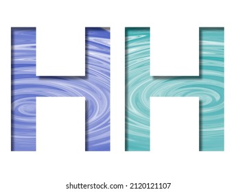 Letter H Cut Out White Paper Stock Photo 2120121107 | Shutterstock