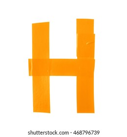 Letter H Symbol Made Insulating Tape Stock Photo 468796739 