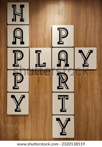 letter happu play and party
