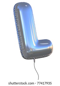 Letter L Balloon 3d Illustration