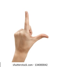 The Letter L Using American Sign Language