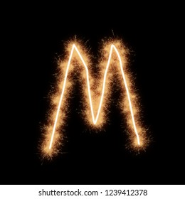 Letter M Alphabet Written By Squib Stock Photo 1239412378 | Shutterstock