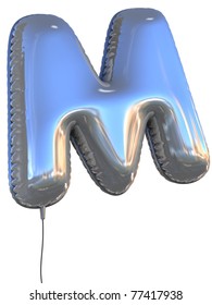 Letter M Balloon 3d Illustration