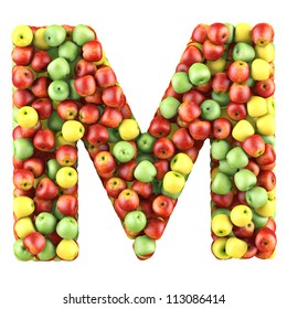 48 Red apple alphabet letter m Images, Stock Photos & Vectors ...