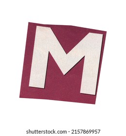 Letter M Magazine Cut Out Font Stock Photo 2157869957 | Shutterstock