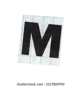 Letter M Magazine Cut Out Font Stock Photo 2157869959 | Shutterstock