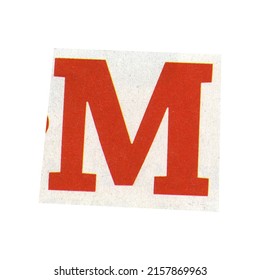 Letter M Magazine Cut Out Font Stock Photo 2157869963 | Shutterstock