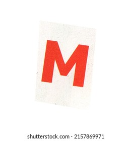 Letter M Magazine Cut Out Font Stock Photo 2157869971 | Shutterstock