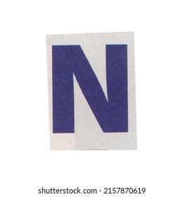 Letter N Magazine Cut Out Font Stock Photo 2157870619 | Shutterstock