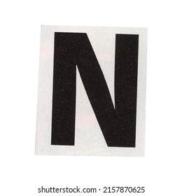 Letter N Magazine Cut Out Font Stock Photo 2157870625 | Shutterstock