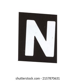 Letter N Magazine Cut Out Font Stock Photo 2157870631 