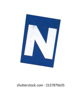 Letter N Magazine Cut Out Font Stock Photo 2157870635 | Shutterstock