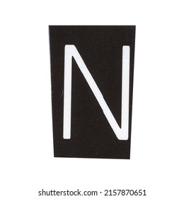 Letter N Magazine Cut Out Font Stock Photo 2157870651 | Shutterstock