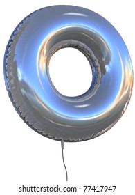 Letter O Balloon 3d Illustration