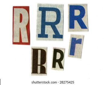 Paper Cut Letter R Stock Photos Images Photography Shutterstock