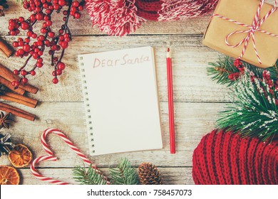 Letter To Santa Claus. Selective Focus.
