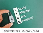 The letter SIEM or the word stands for Security information and event management