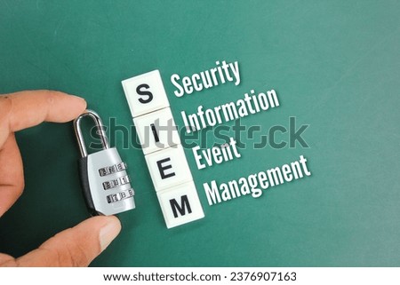 The letter SIEM or the word stands for Security information and event management