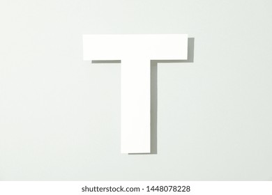 Letter T On White Background Space Stock Photo 1448078228 | Shutterstock