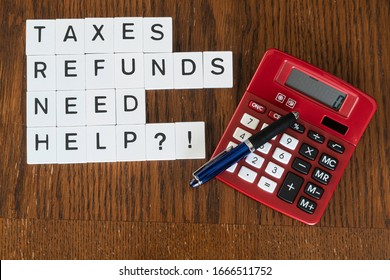 Letter tiles used to advertise tax preparation services - Financial Concepts