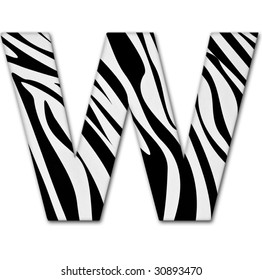 Letter M Alphabet Made Animal Print Stock Photo (Edit Now) 30764536