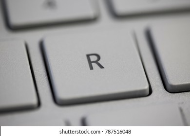 Letters of the alphabet on a Keyboard, R
