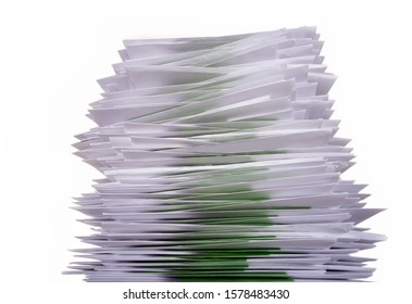 Letters in envelopes, pile of documents