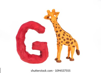 Letters Made From Play Clay With Some Visualizations. 