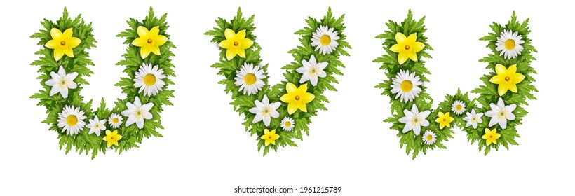 Letter V Made Of Flowers High Res Stock Images Shutterstock