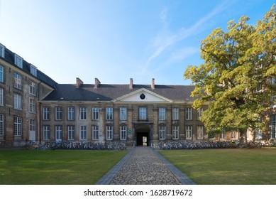 Leuven, Belgium / 10.15.2016 : Faculty Of Law - KU Leuven, College De Valk (The College Of The Falcon), The Katholieke Universiteit Leuven (Catholic University Of Leuven)