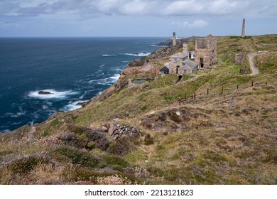 Levant Time Mine On The St Just Coast Cornwall In Summer No People