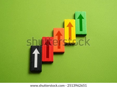Levels from beginner to the highest. Gradation of arrows from poor to excellent. Complete stages and get promotions. Get level ups after completing the task. Self-development and skill growth.