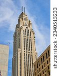 LeVeque Tower in Columbus Ohio vertical shot