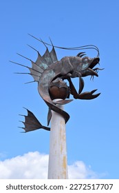 The Leviathan or Barbican prawn sculpture
