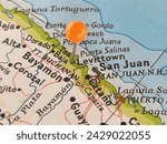 Levittown, Puerto Rico marked by an orange map tack. Levittown is a neighborhood in Toa Baja, PR.