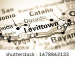 Levittown. Puerto Rico on a map