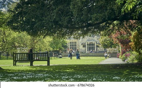 Lewes, England - May 22 2017: Grange Gardens, Lewes.  Jane Austen visited the Grange and set her abandoned novel of 1803 ?The Watsons?� within it.                              