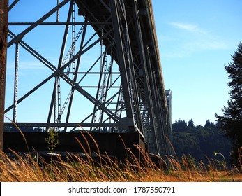 The Lewis And Clark Bridge That Crosses The Columbia River Between Washington And Oregon