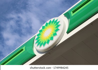 Lexington, Kentucky May 27, 2020
BP British Petroleum Sign.