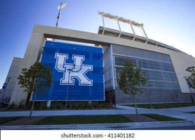 Lexington, Kentucky, USA. April 22, 2016 - The Commonwealth Stadium is the football stadium for the University of Kentucky Wildcats.