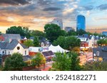 Lexington, Kentucky, USA downtown cityscape at golden hour.