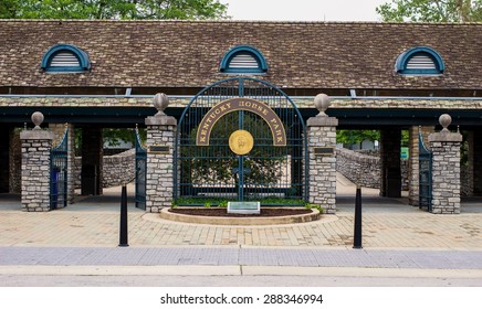 Lexington, Kentucky. USA. June 1, 2015. The Kentucky Horse Park Is A Premier Tourist Attraction In Kentucky. Featuring Champion Thoroughbred Horses, It Focuses On Kentucky's Most Famous Residents.