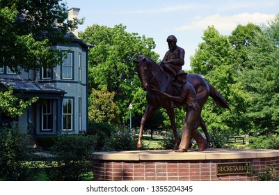 Lexington Kentucky / USA June 15, 2018 Horse Park Tribute To A Triple Crown Winner Secretariat