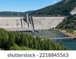 Libby Dam on the Kootenai River, Montana