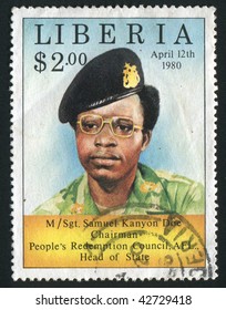 LIBERIA - CIRCA 1983: Samuel Kanyon Doe Was The President Of Liberia From 1980 To 1990, Circa 1983.