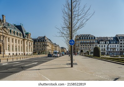 Liberty Avenue In The Gare Quarter Of Luxembourg City