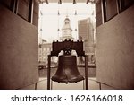 Liberty Bell and Independence Hall in Philadelphia