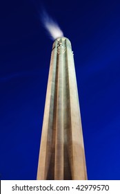 Liberty Memorial At Night In Downtown Kansas City, Mo