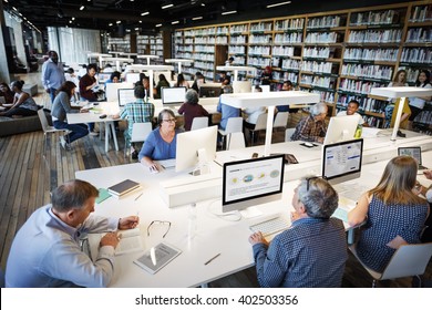 Library Academic Computer Education Internet Concept